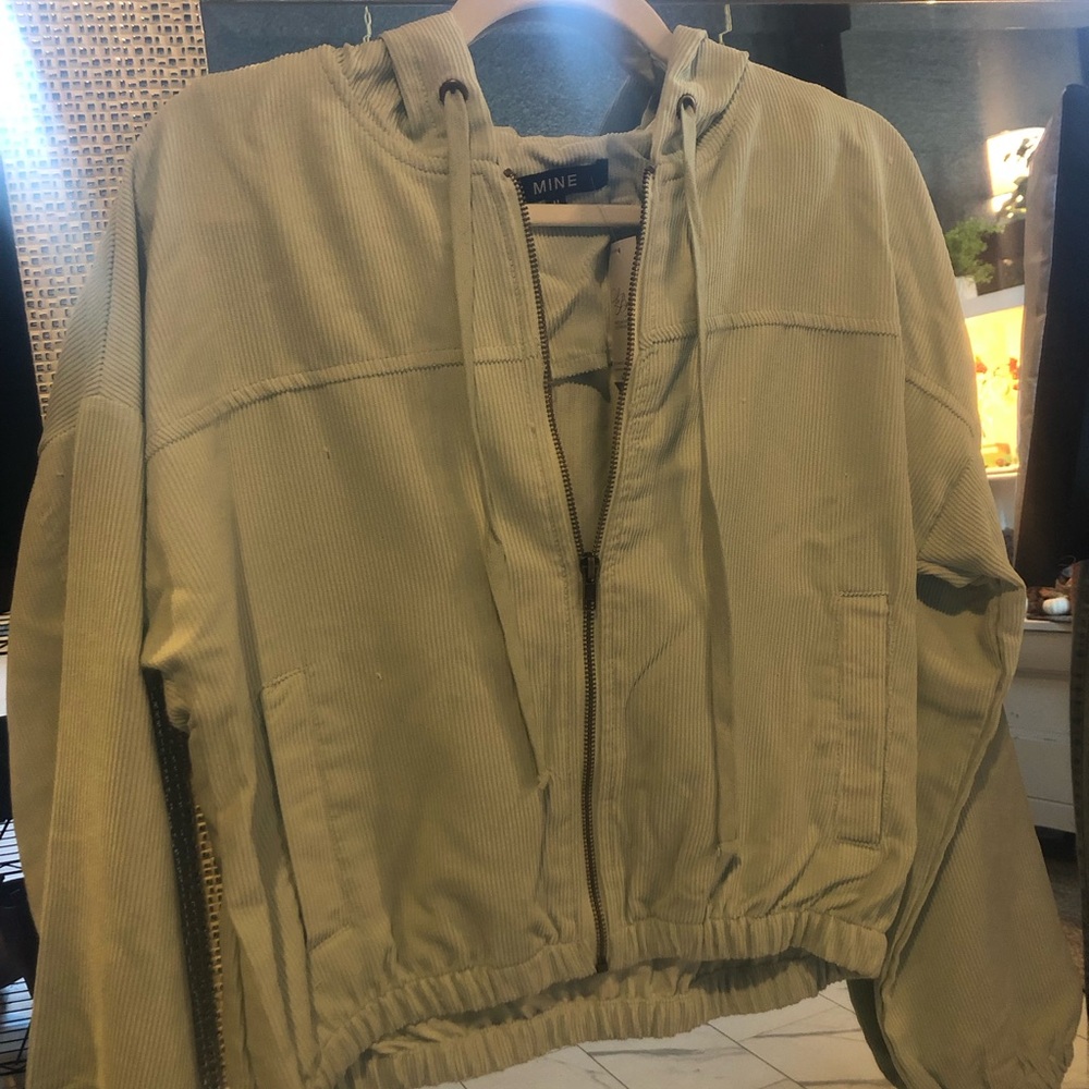 Mine Olive Green Hooded Jacket
